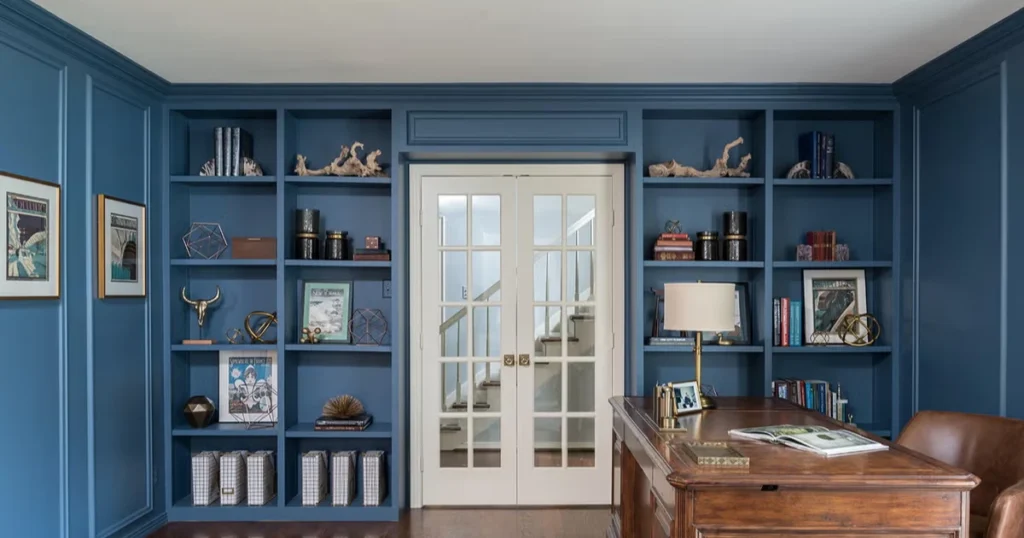 Built In Shelving Statement Wall