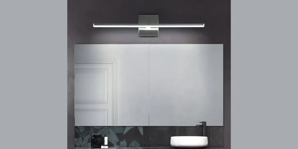 LED Light Bar Above the Mirror