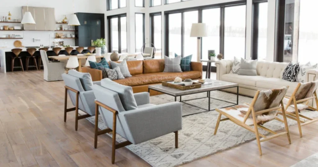 Area Rugs to Define Open-Concept Dining Spaces