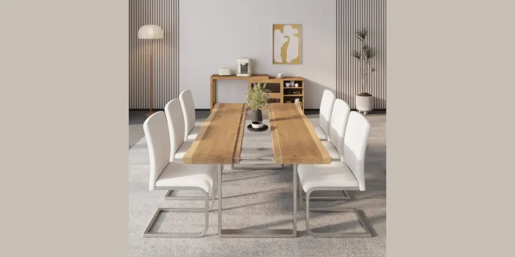 Live Edge Natural Japandi Table