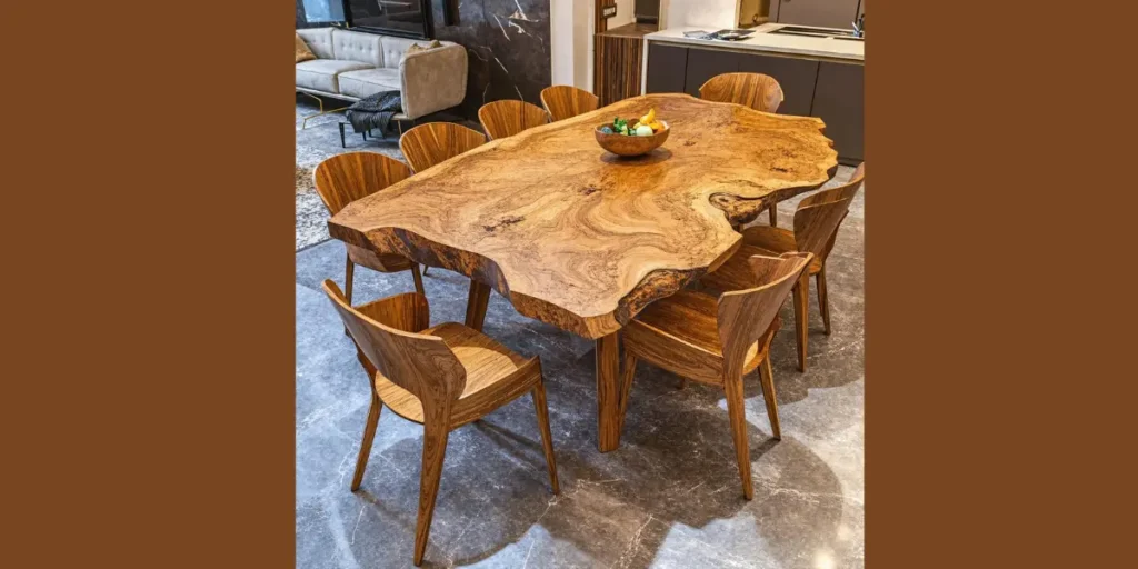 Live Edge Rustic Dining Table