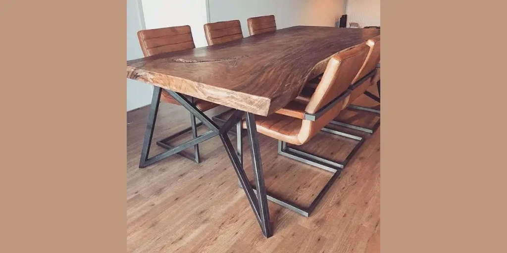 Live Edge Wooden Table