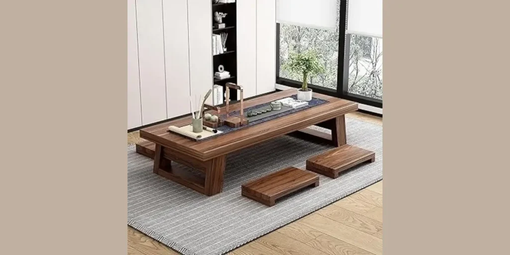 Low Profile Japanese-Inspired Dining Table