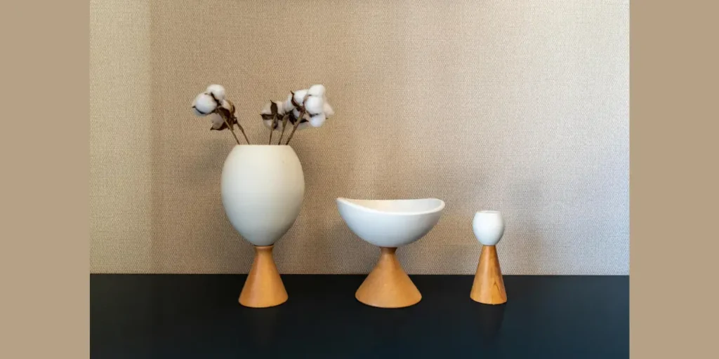 Low Wide Vase for Conversation