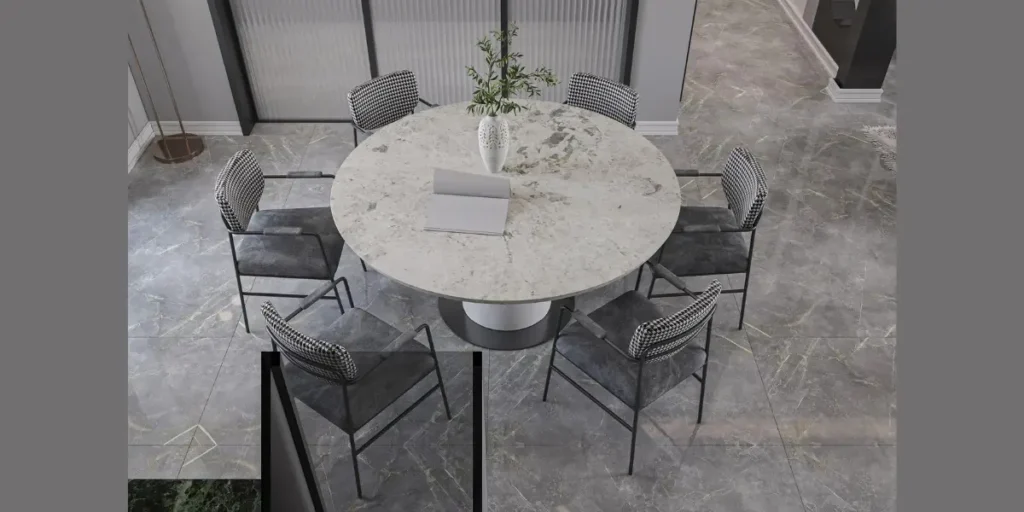 Marble Top Dining Table