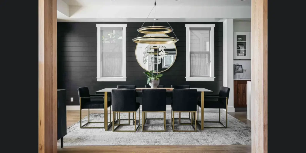 Matte Black Accent Wall