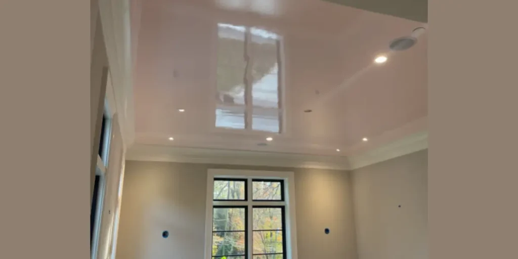 Metallic or Gloss Finish Ceiling