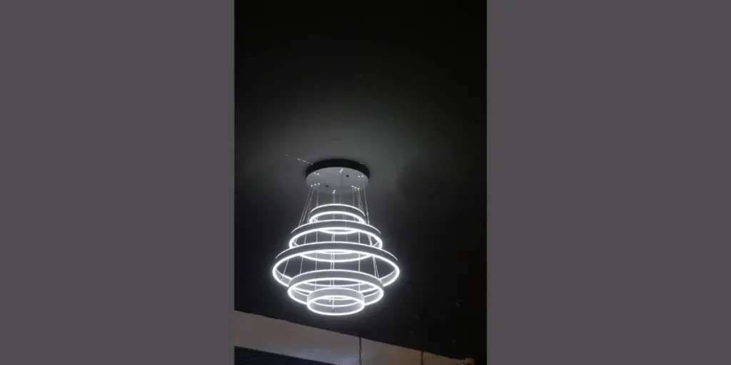 Minimalist LED Ring Chandelier