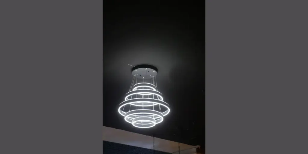 Minimalist LED Ring Chandelier