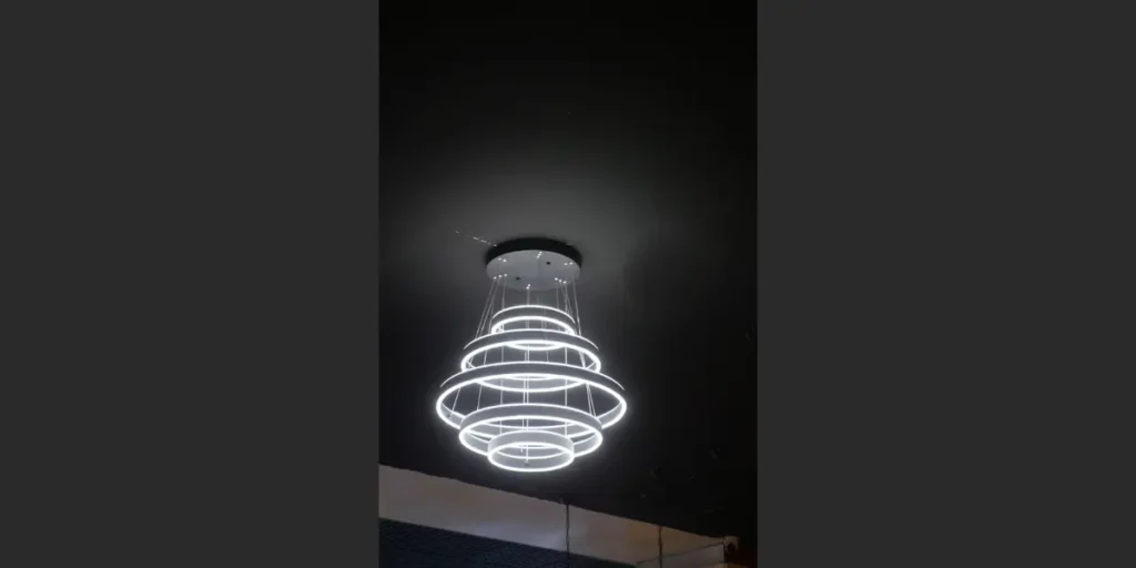Minimalist LED Ring Chandelier