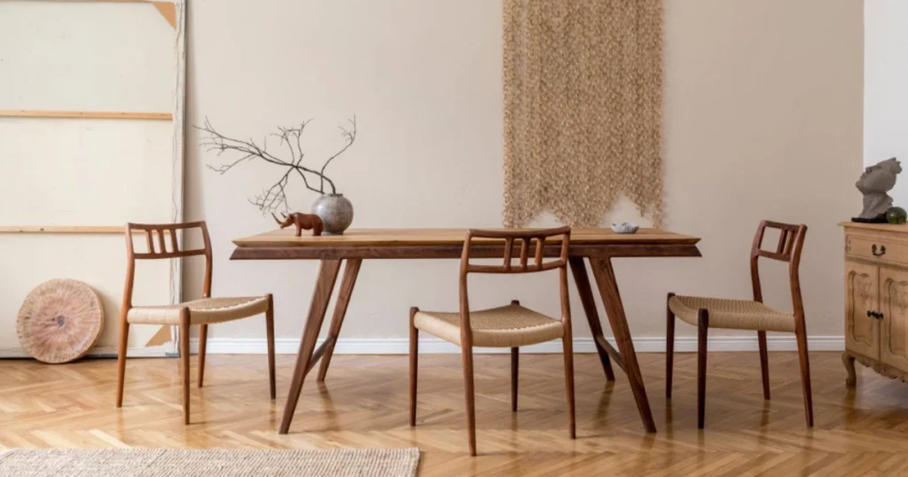 Minimalist Wooden Modern Dining Chairs