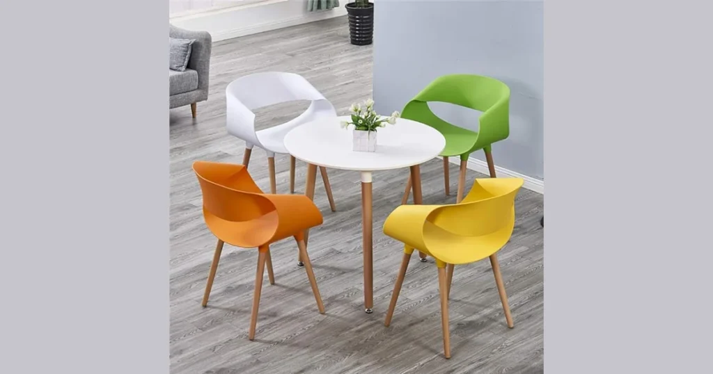 Molded Plastic Modern Dining Chairs for Budget Friendly Style