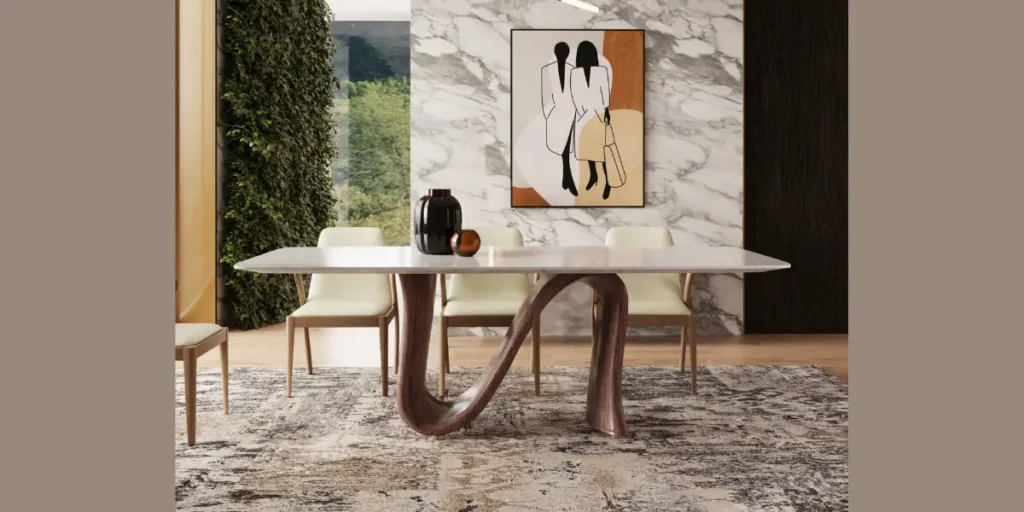 Mixed Material Modern Table