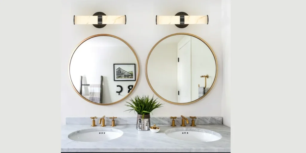 Modern Clear Glass Bathroom Sconce