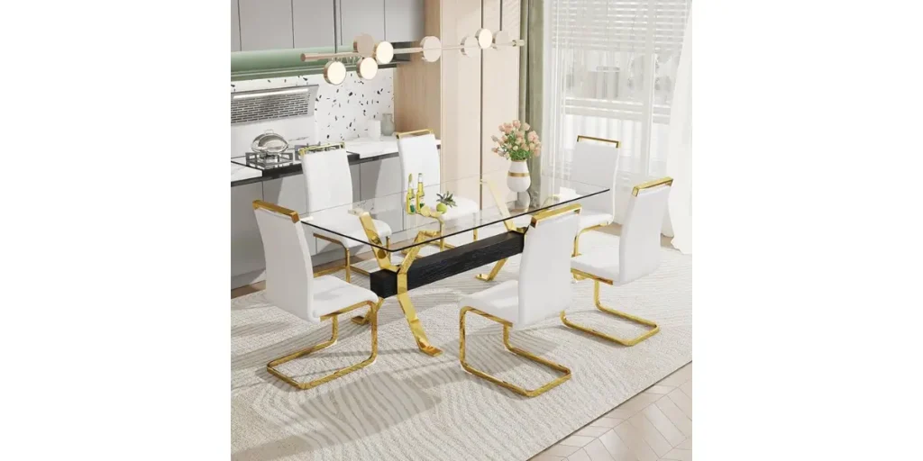 Glass Top Dining Table for an Open Look