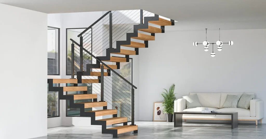 Floating Stair Railing for a High-End Appearance