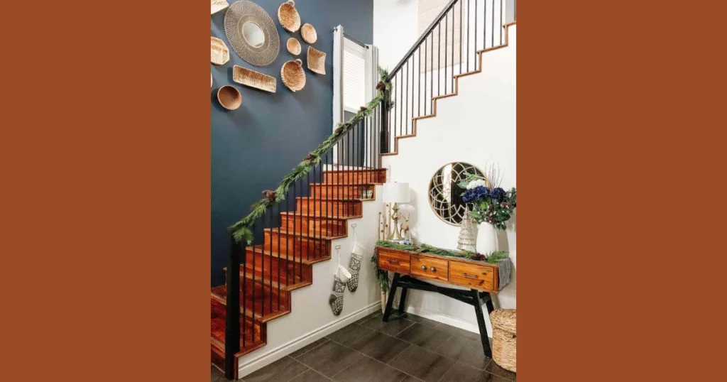 Rustic Farmhouse Wood and Metal Combination Railing