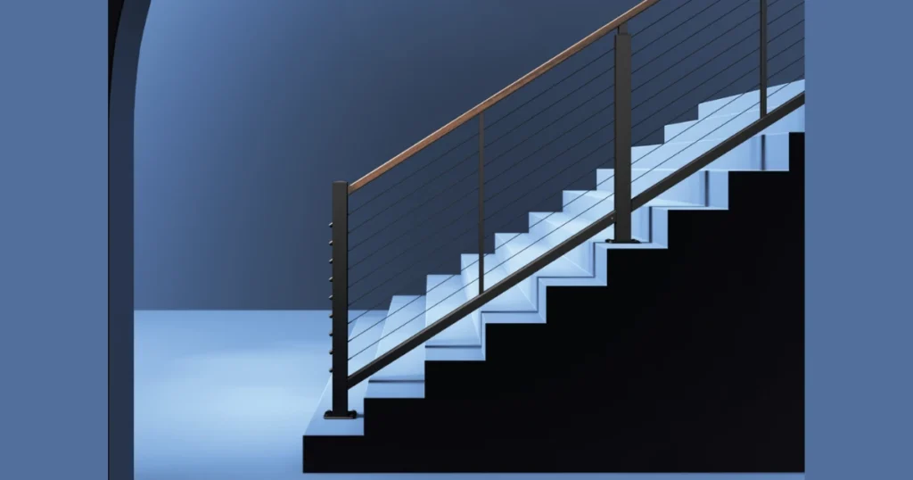 Modern Horizontal Metal Railings for Clean Exterior Lines