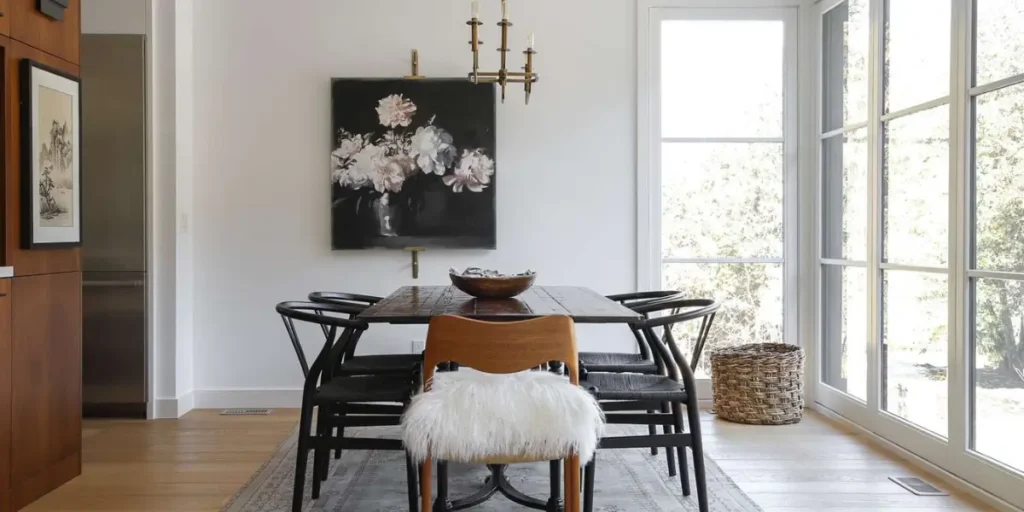 Modern Minimalist Dining Room Interior