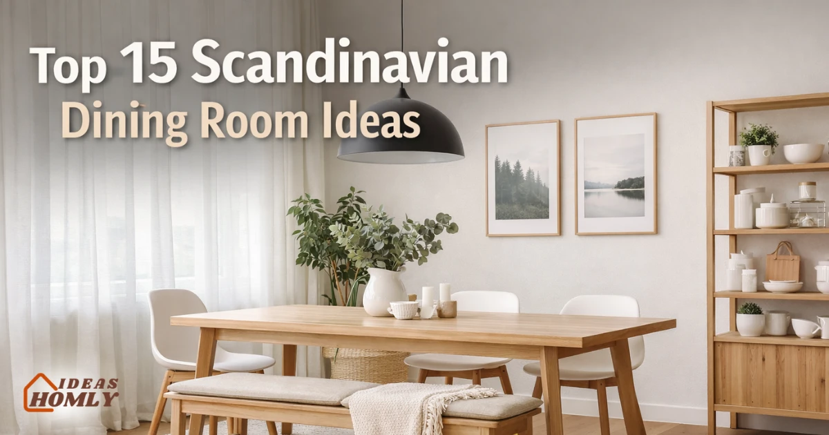 Modern Scandinavian dining room design