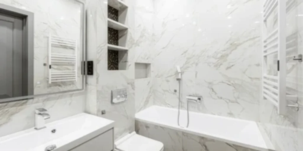 Modern White Bathroom With Clean Lines