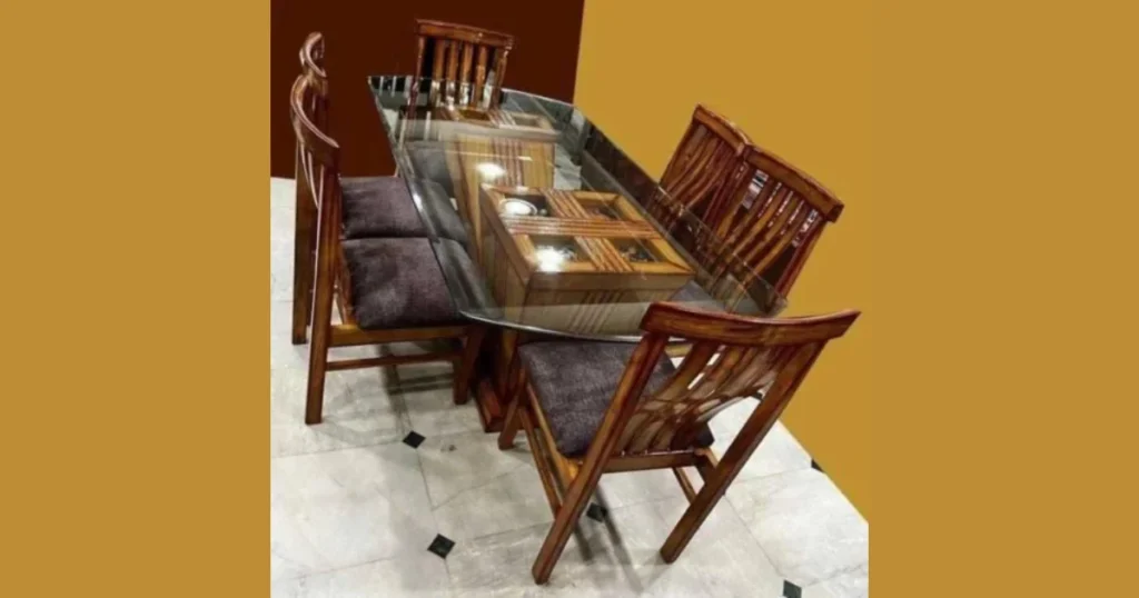 Rectangular Dining Table for 6 for Classic Layouts