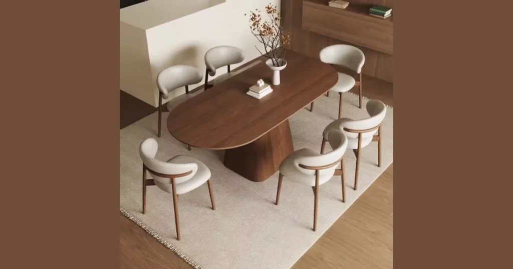 Extendable Dining Table Set with 6 Chairs for Flexible Seating