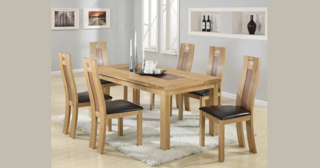 Budget Friendly Dining Table with 6 Chairs for Affordable Style