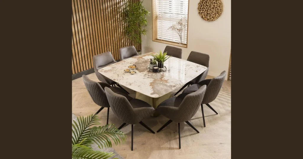 Square Dining Table for 8