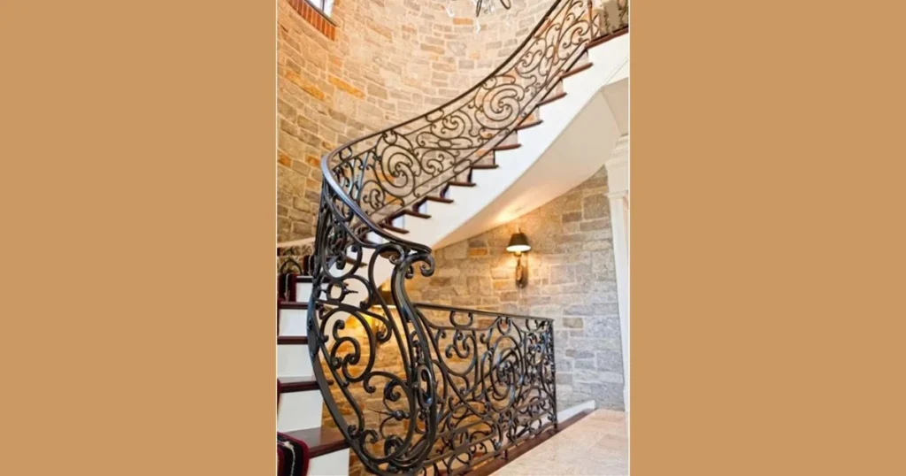 Wrought Iron Indoor Stair Railing