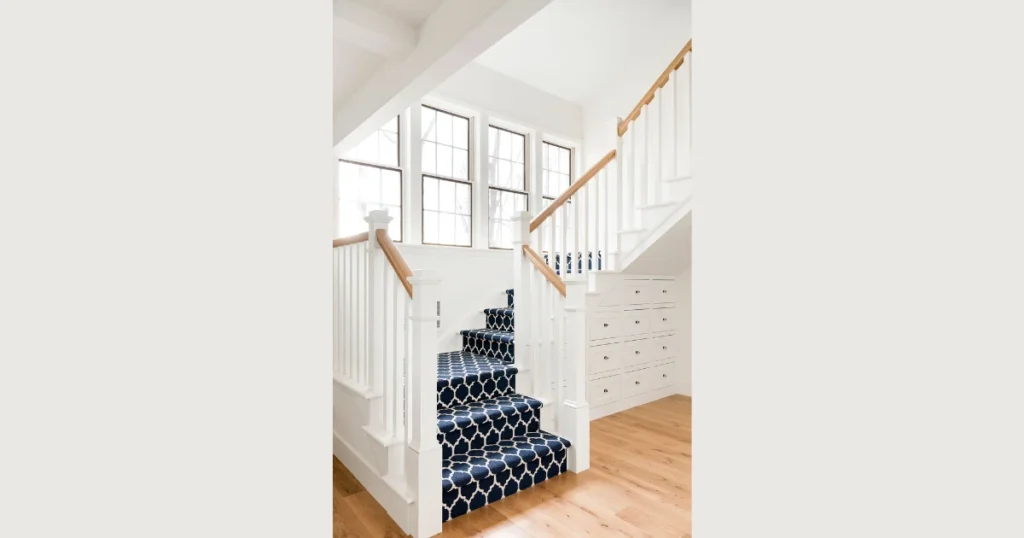 Farmhouse Style Wooden Stair Railing