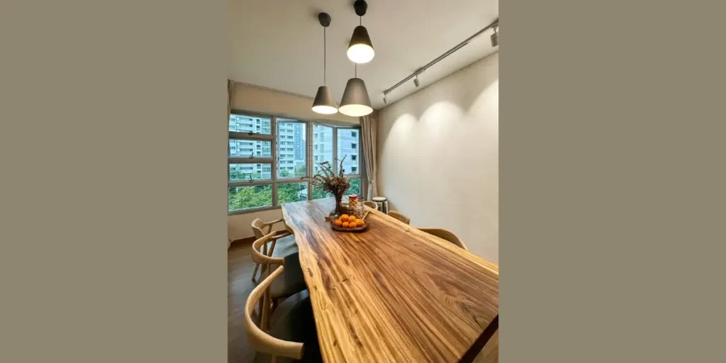 Natural Oak Slab Table