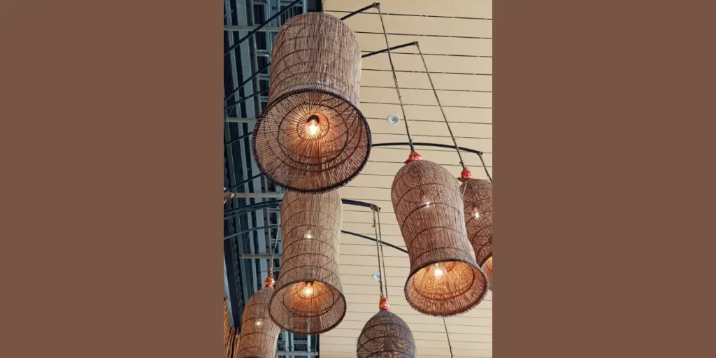 Natural Rattan Pendant