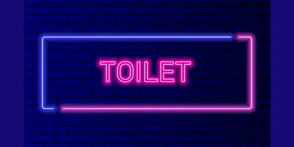 Neon Bathroom Signs