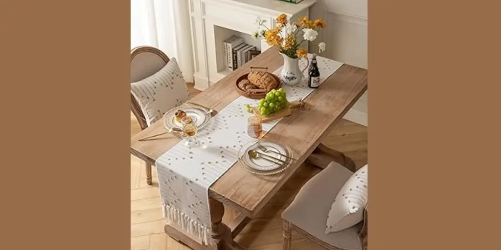 Neutral Linen Table Runner