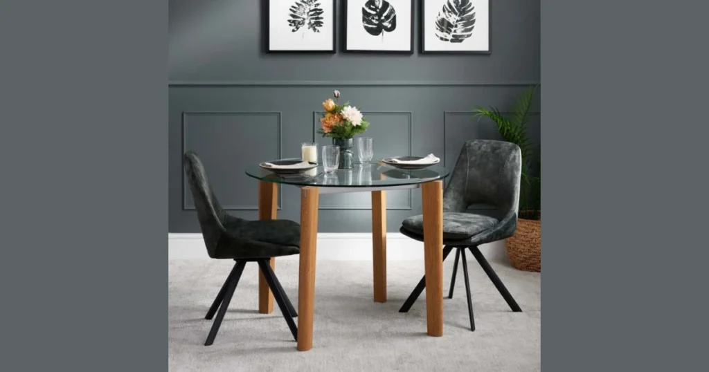 Round Glass Dining Table for Small Spaces