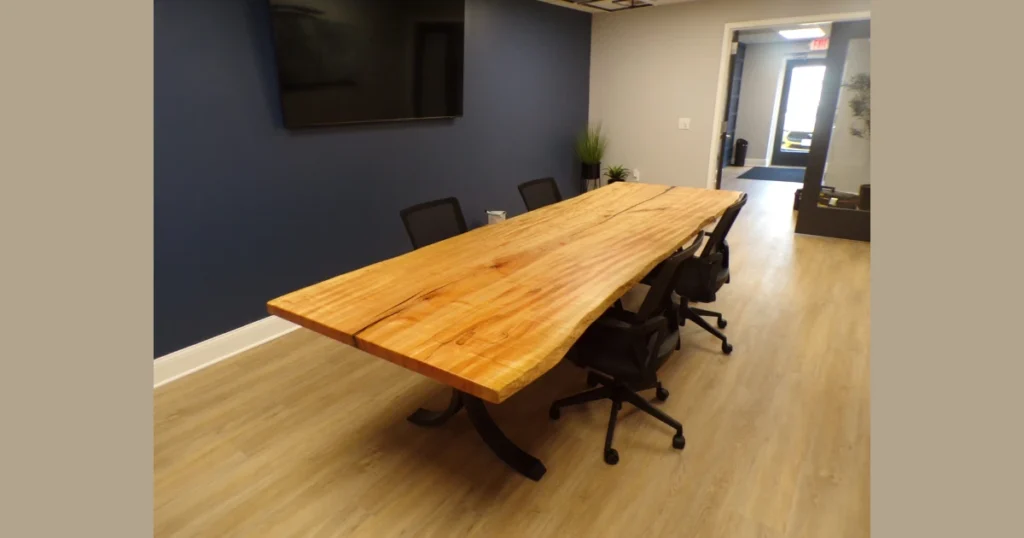 Live Edge Solid Wood Dining Table
