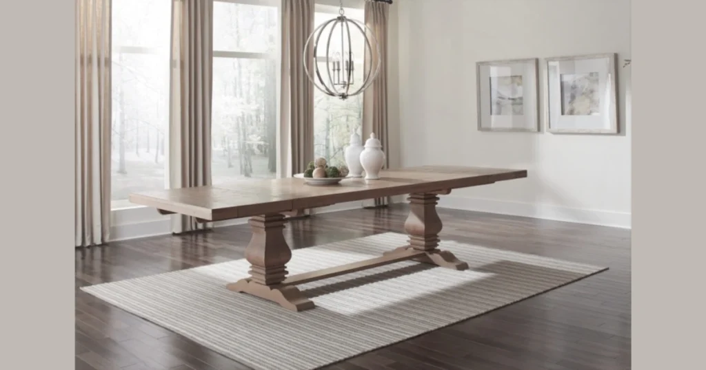 Extendable Solid Wood Dining Table