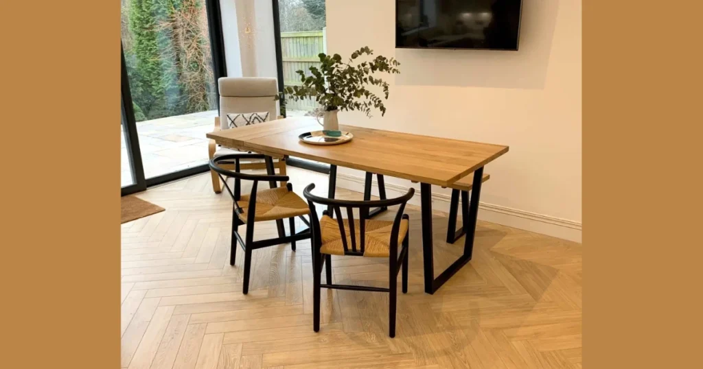 Industrial Style Solid Wood Dining Table