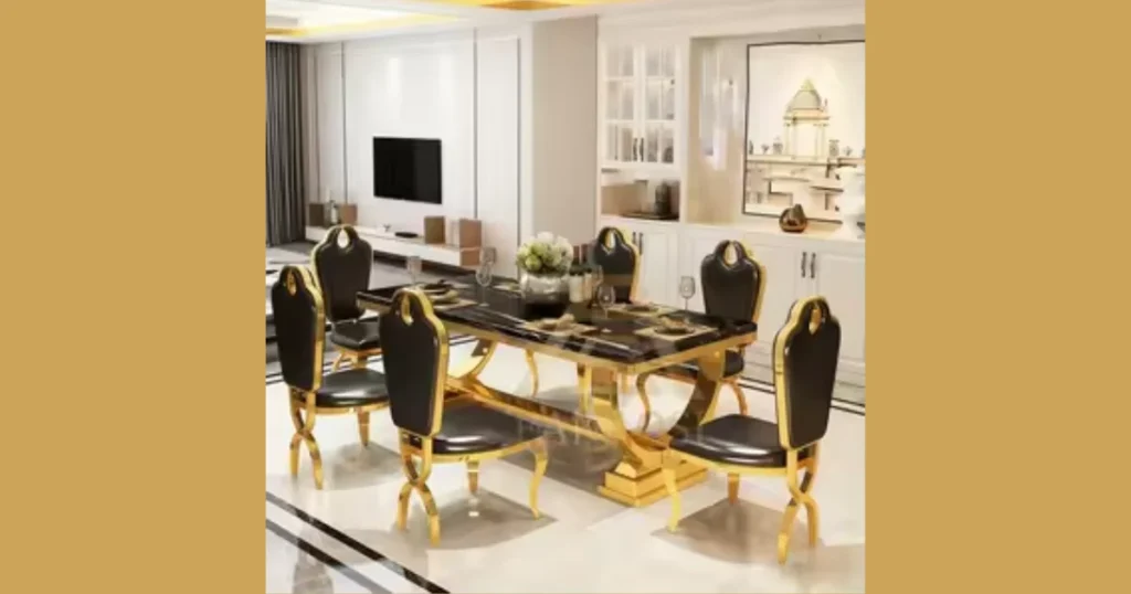 Black Marble Dining Table for a Luxury Look
