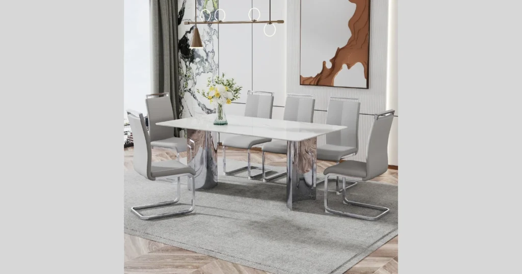 Matte White Dining Table for Minimal Interiors