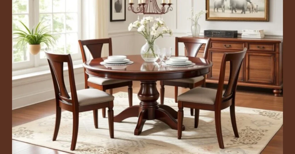 Small 36-Inch Round Dining Table for Compact Apartments