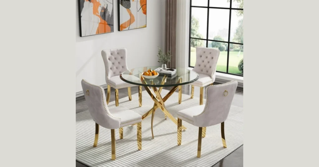 Glass Round Dining Table for a Light and Airy Feel