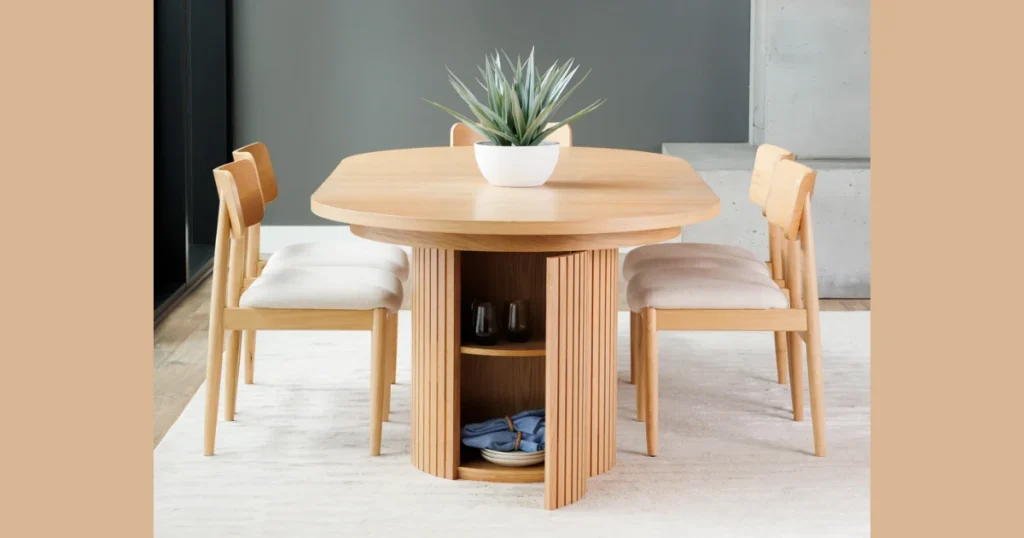 Scandinavian Round Dining Table for Minimal and Functional Spaces