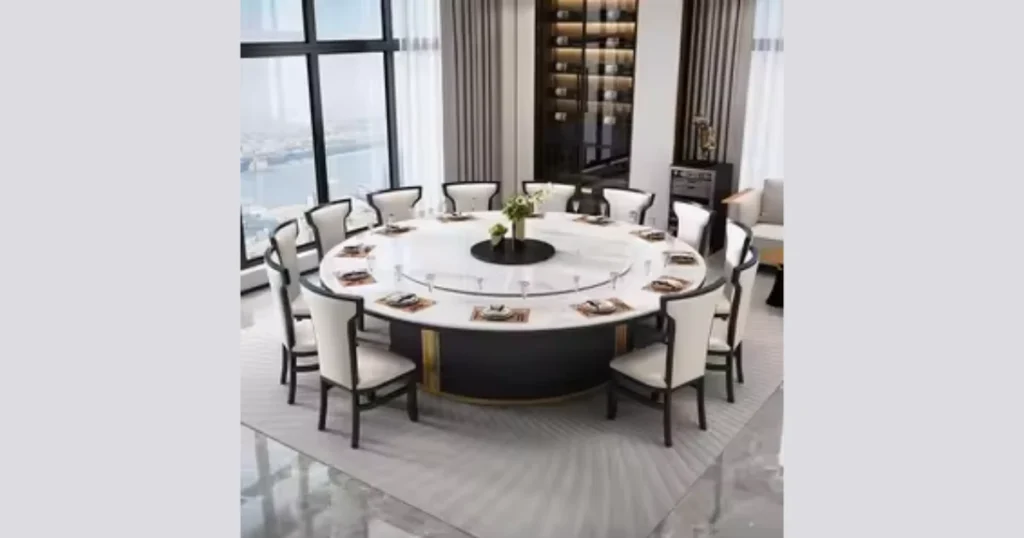 Large 60-Inch Round Dining Table for Spacious Dining Rooms