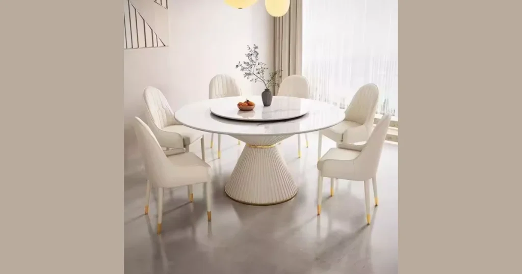 Glass Oval Dining Table for Small Apartments