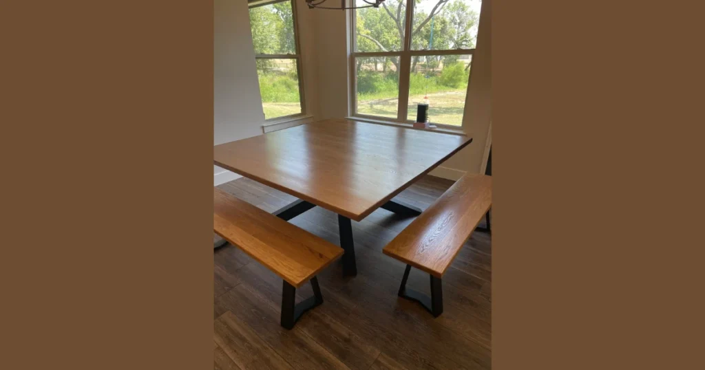 Solid Wood Square Dining Table for a Warm and Timeless Look