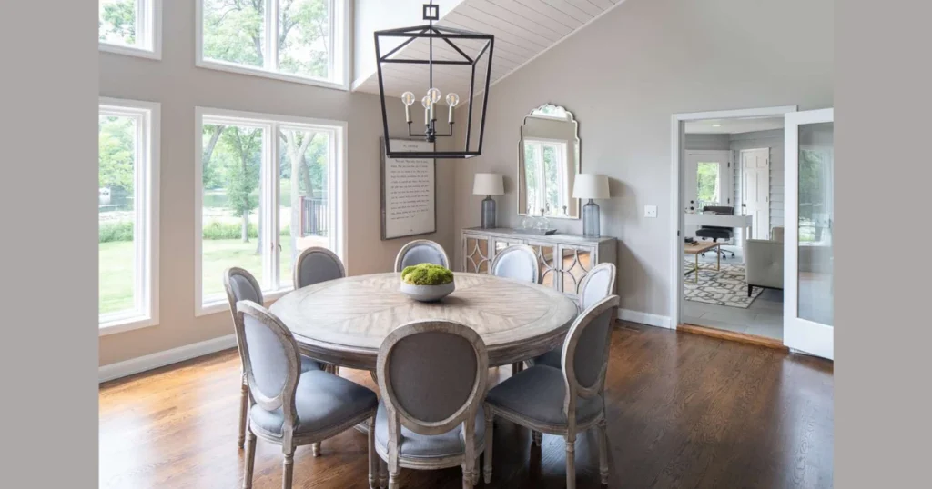 Farmhouse Style Square Dining Table for Cozy Interiors