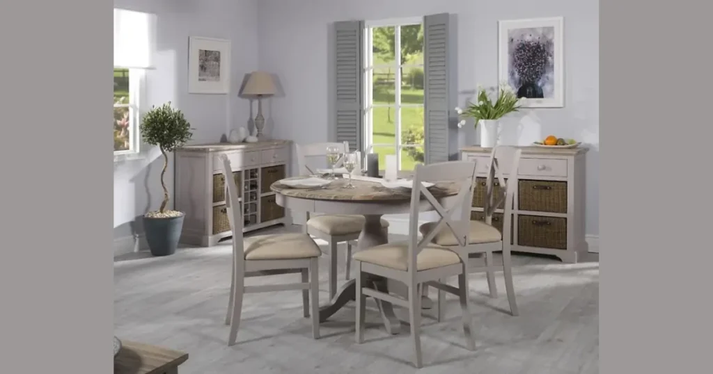 Modern Farmhouse Dining Table with Clean Lines