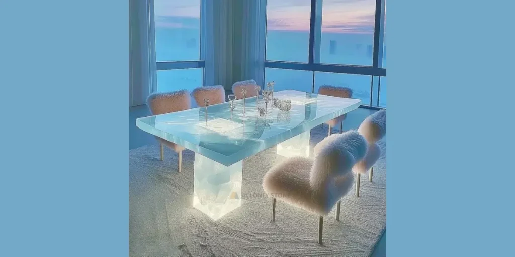 Onyx or Backlit Stone Table